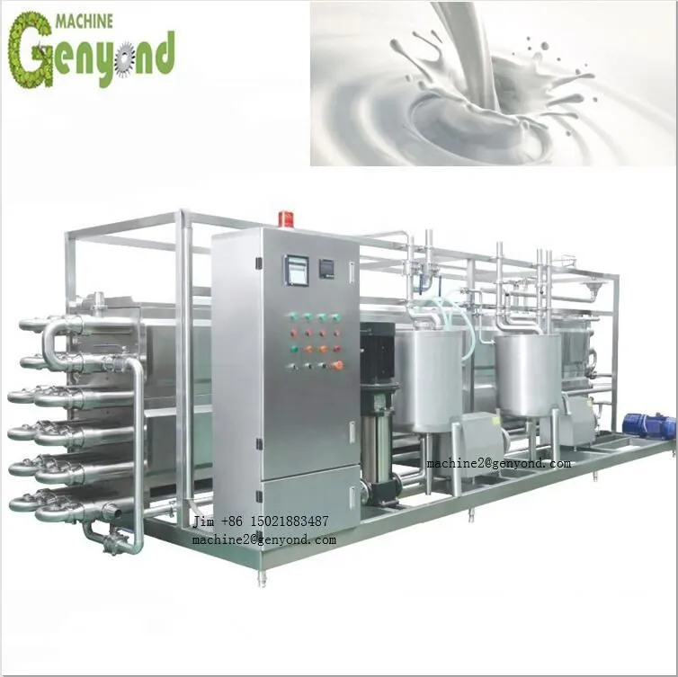 Factory Genyond Plate & Tube Automatic Pasteurization Machine Pasteurizer Equipment for Egg Liquid, Milk, Dairy, Juice, Drinks