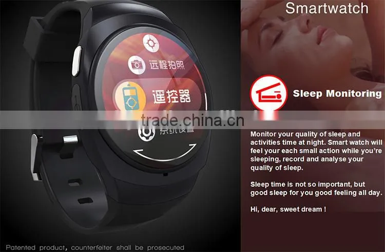 Wholesale Round Smart watches with Sleep monitor for iOS and Android