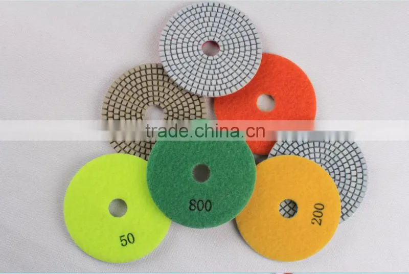 New engineered 7 step white resin Polishing Pads