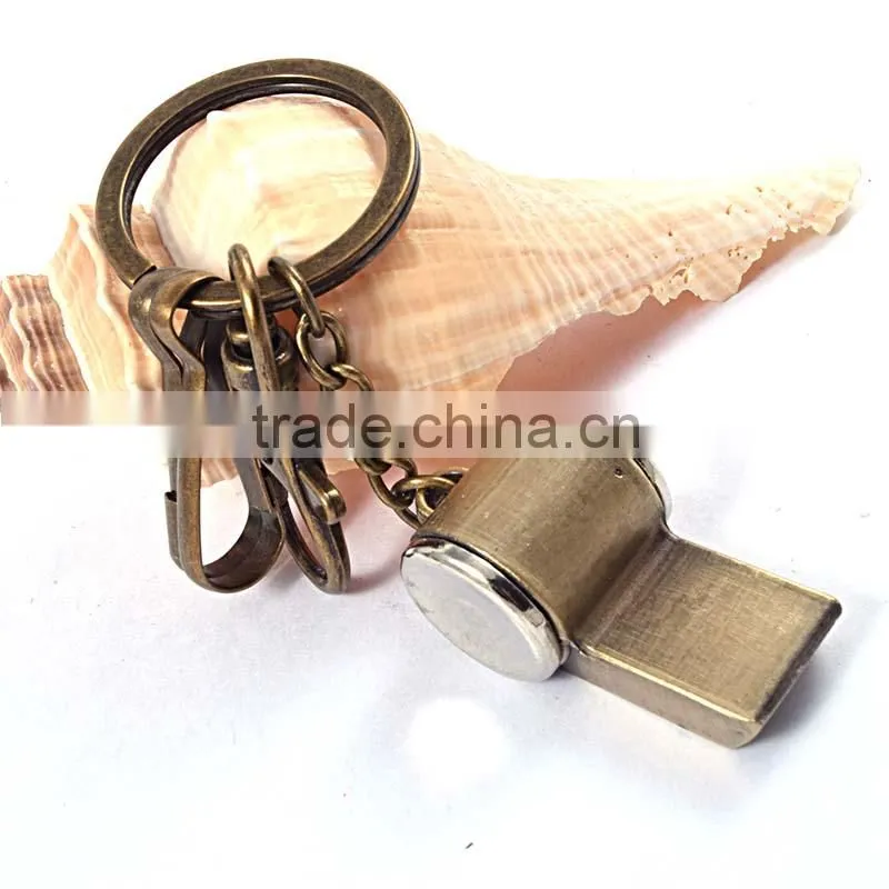 alibaba china supplier cheap alloy whistle keychain