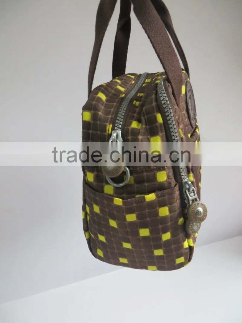casual lattice fabric lady handbag