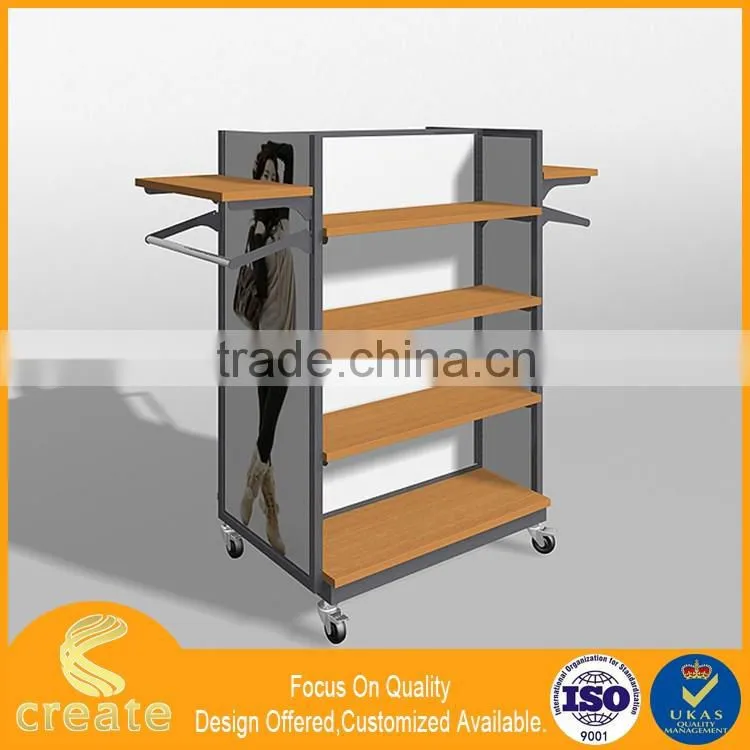 2016 retail store furniture display rack for garment concept shop