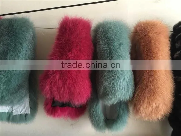 Dyed Fox Fur Stripe Autumn Winter Clothes Raw Material
