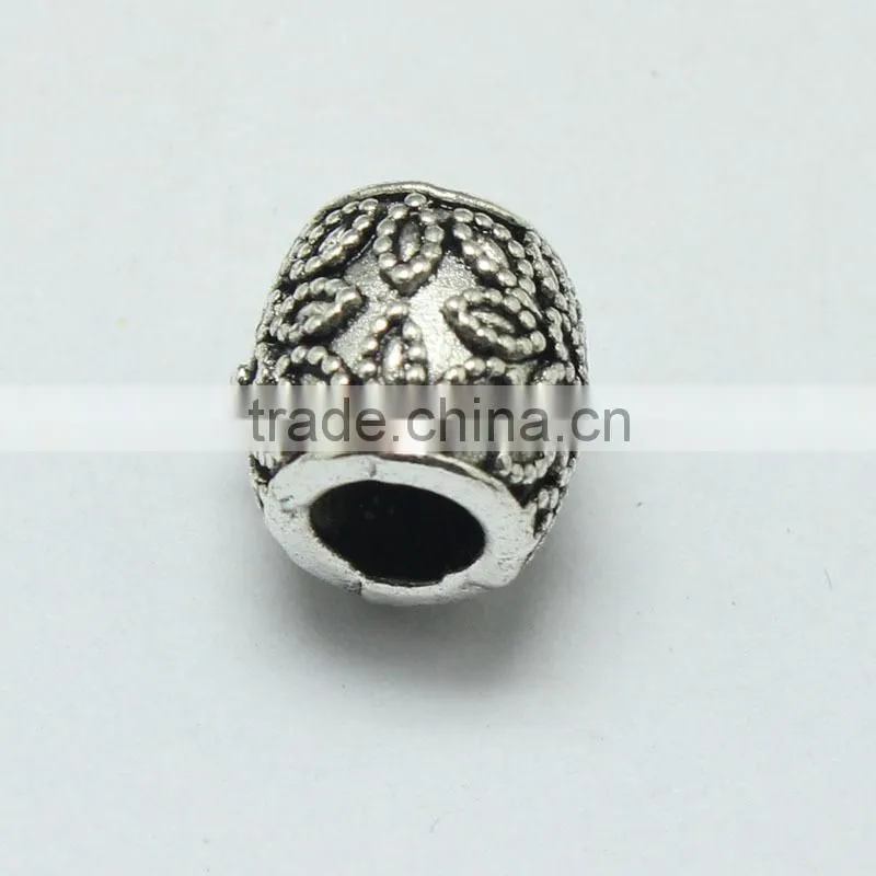 Pdora Jewelry Accessories Cylinder Carving Slider DIY Zinc Alloy Beads for Bracelets