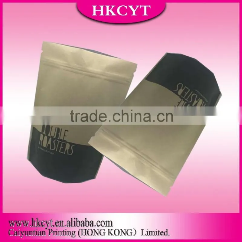 Cumstom printing foil coffee pakcaging bags coffee bean bags with valve