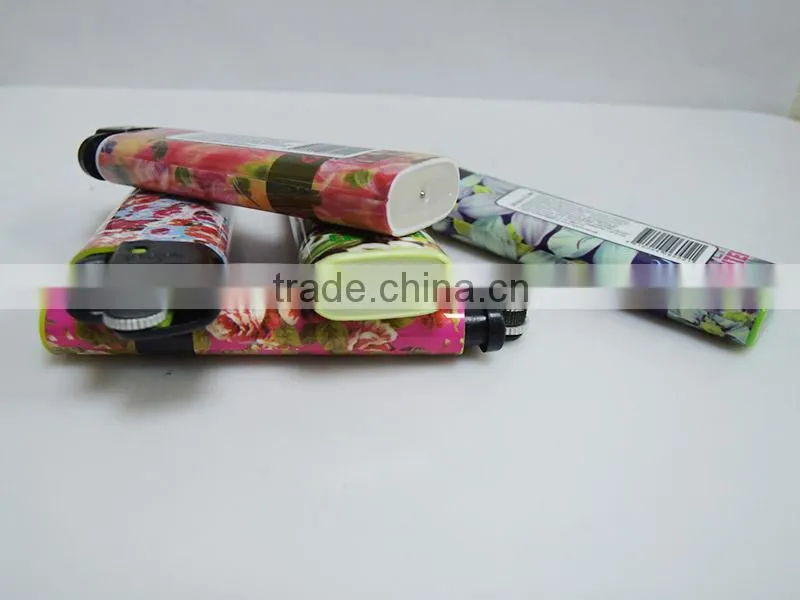 nylon material explosion-proof disposable flint wheel cigarette lighter similar to cricket lighter
