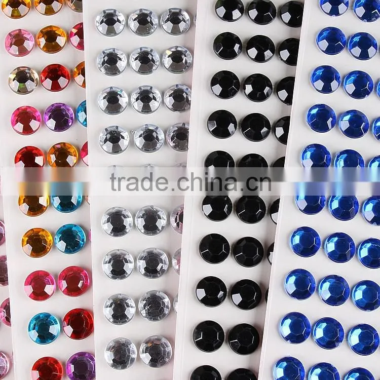 Wholesales Cute Acrylic Crystal Decoration Rhinestone Sticker