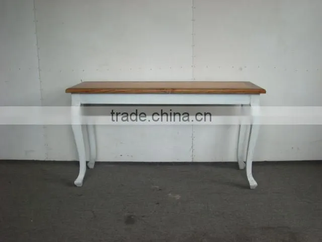 Antique solid wood table/ french style console table