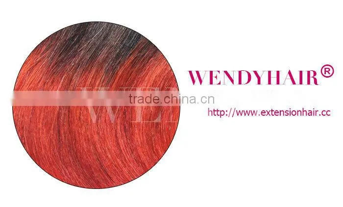 2016 new arrival cheap virgin Malaysian hair 100% human hair red color