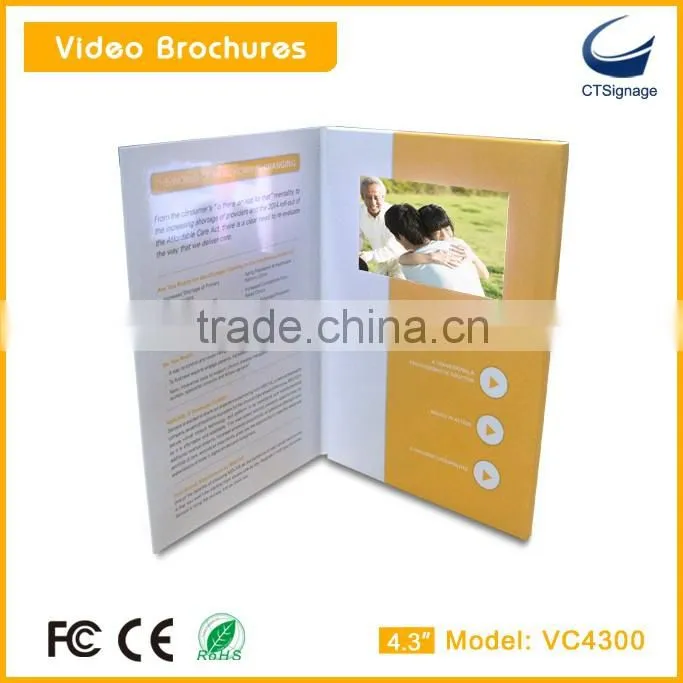 4.3 inch video greeting card