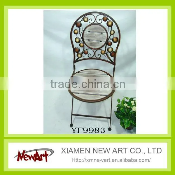 Fashion Solid Pine wood chair for garden ornament