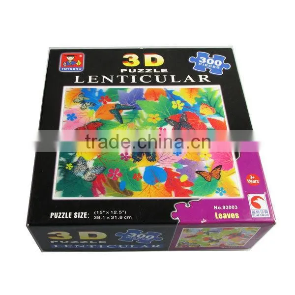 Hot sale Factory Kids funny PET 3D puzzle