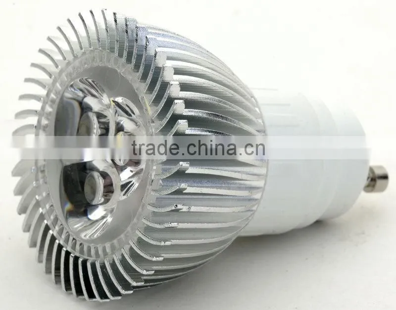 GU10 230V 3X1W LED spotlight 3W LED lamp normal size