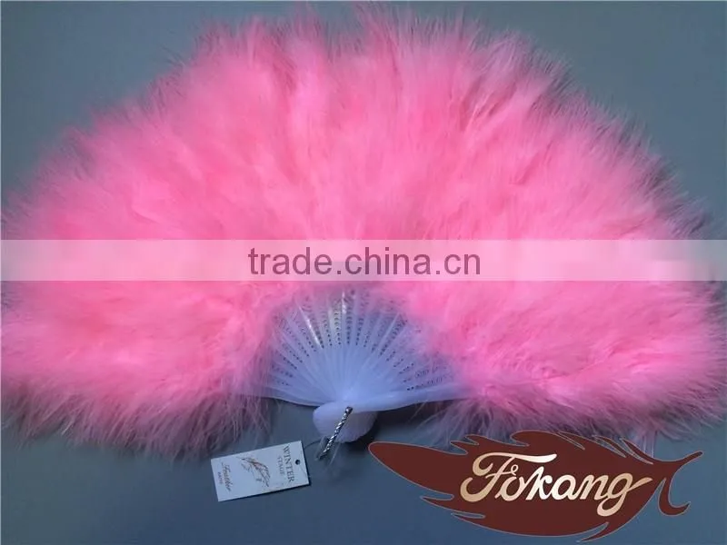 Handmade Craft Large Turkey Feather Hand Fan