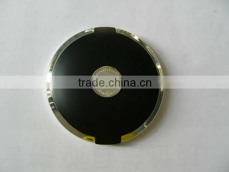 Fashion round plastic diamond double side sweet mirror