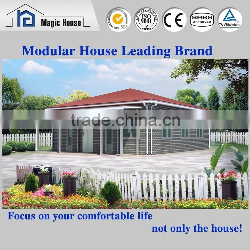Hot Sale!!2016 new design prefab house, fire proof fiber cement board house with low cost