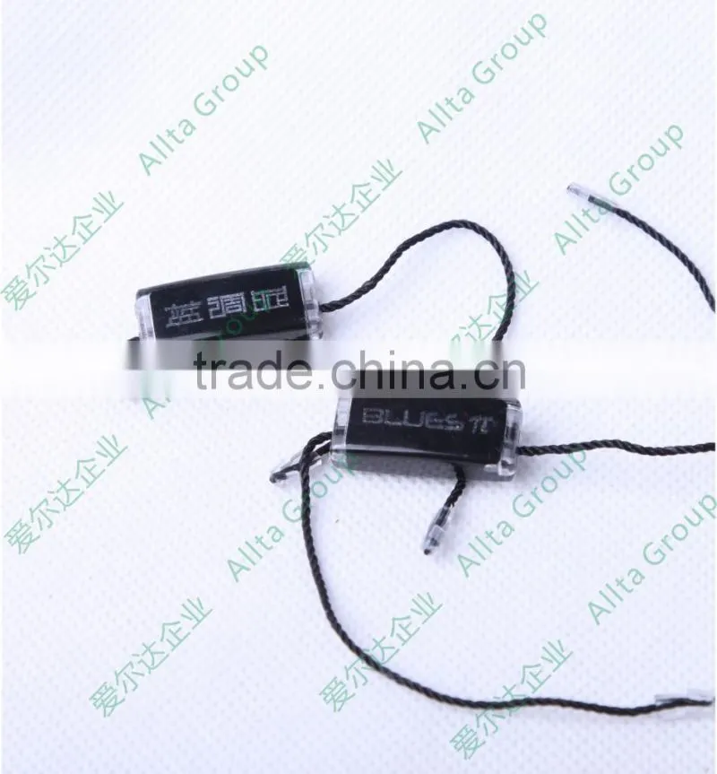 Plastic string lock tag seal tag for hang tag