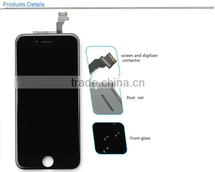 Trade Assurance copy lcd + touch screen + frame unlocked digitizer for iphone 6 refurbished