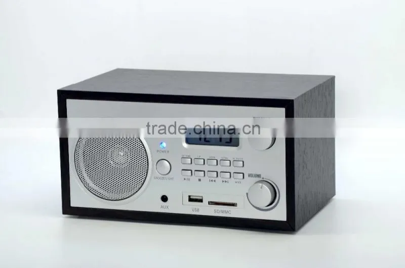 2016 hot sales high quality wooden radio with usb