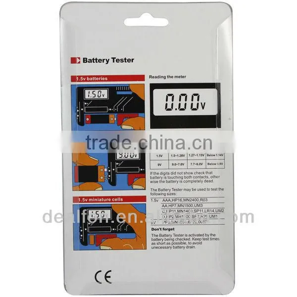 9V 1.5V Universal Button Cell Battery Voltage Digital Tester