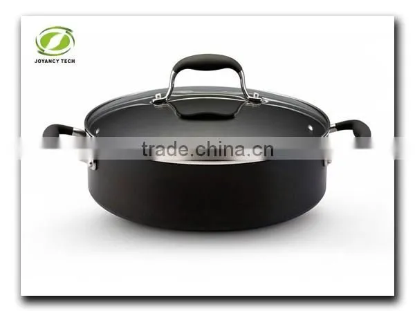 2 Pcs Non-stick Sauce pot with glass Lid Stock Pot