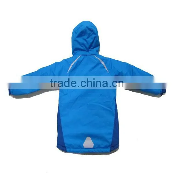 2013 New nylon taslon waterproof boys fashion blue ski jackets for kids ski jackets in ski & snow wear