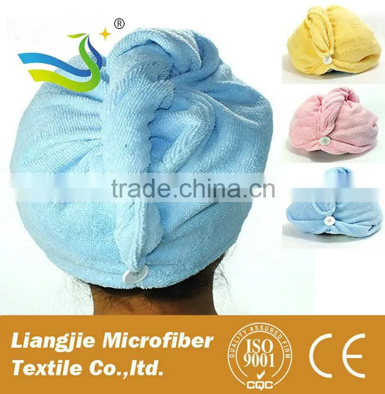 Microfibre Magic Dry Hair Quick Drying Towel Wrap Hat Bath
