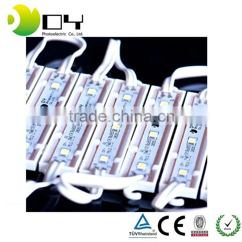 IP65 3 leds 2835 smd Water proof Led Module with Lens Injection Molded DC12V