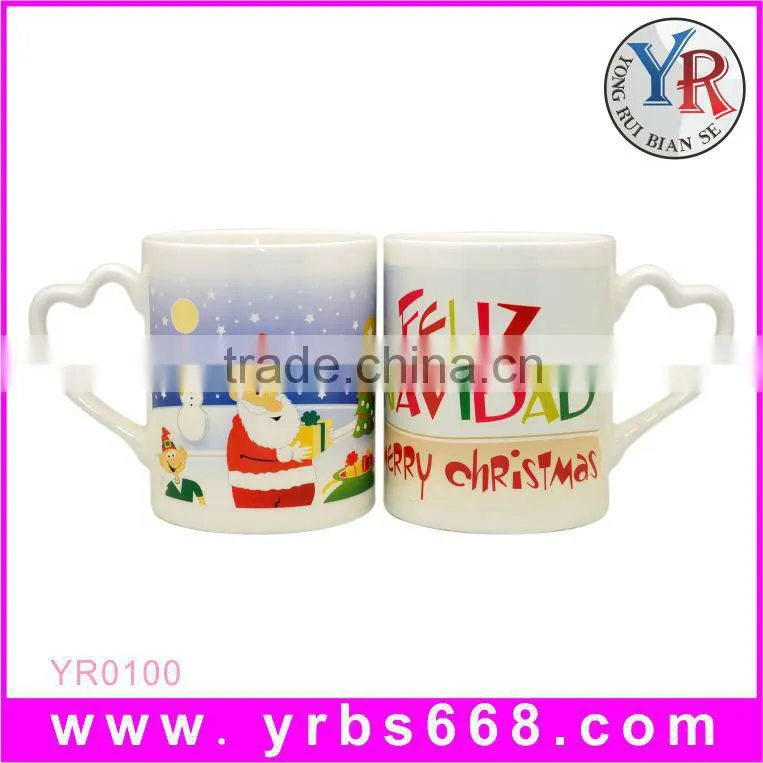 Red Couple Lovers Gift Color Changing Mug Factory Shenzhen