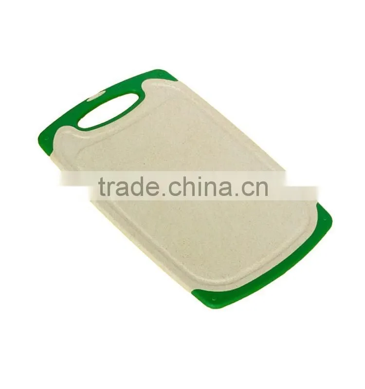 2016 new design eco friendly plastic bamboo fiber cutting board set