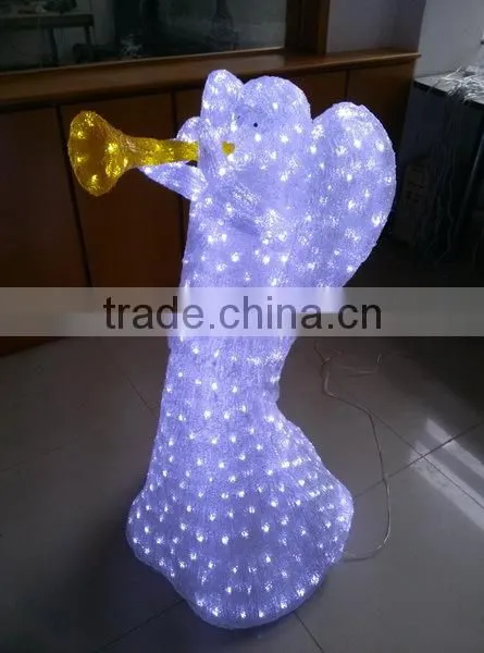 3D acrylic angel motif LED christmas light