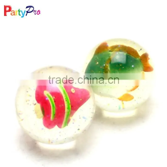 balls bouncing transparent ball with 3D figure animal figure