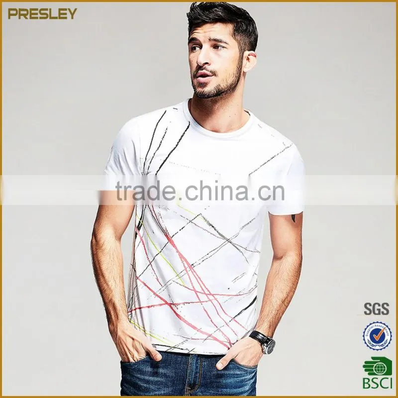 high quality casual bulk wholesale custom printing men t shirts from China