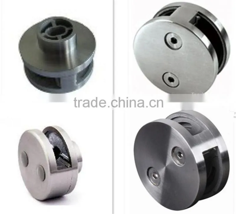 Inox staircase railing fittings glass hoder