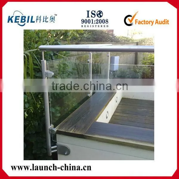 steel tube corner connectors for balcony / terrace deck railing baluster