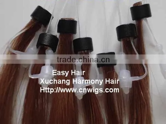 TOP REMY micro rings loop wavy hair extensions