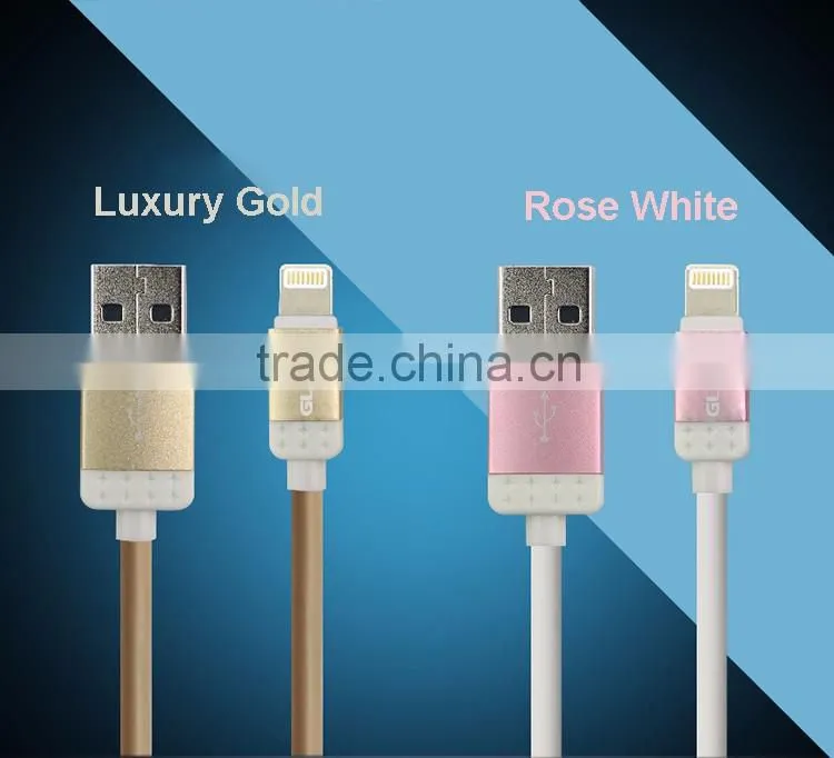 Super Speed Colorful Original USB Data Cable Charging Cable LED light indicator for smartphone