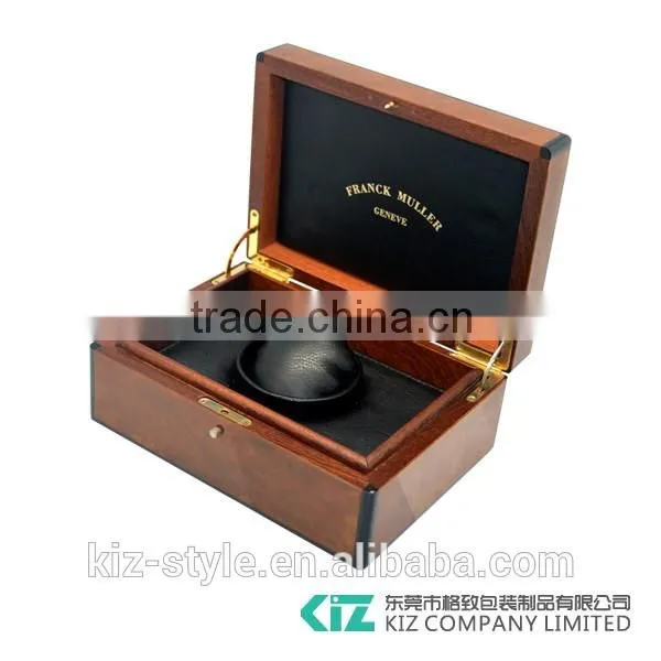 High quality wholesale men's wooden single watch box can be customized