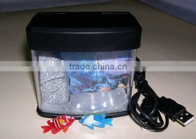 Mini USB Desktop Artificial Fish Tank Aquarium