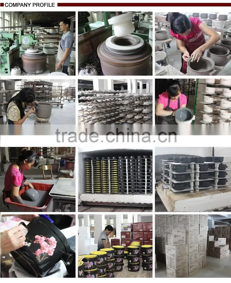 Anti-fire ceramic cooker for soup rice meat etc.