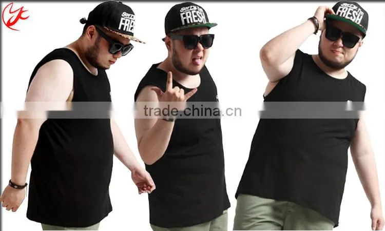 Fat mens 5x t-shirts tank top plus size (YCT-C0134)