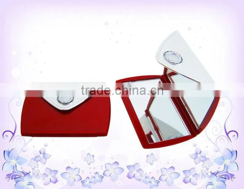 Purse pocket mirror double sided