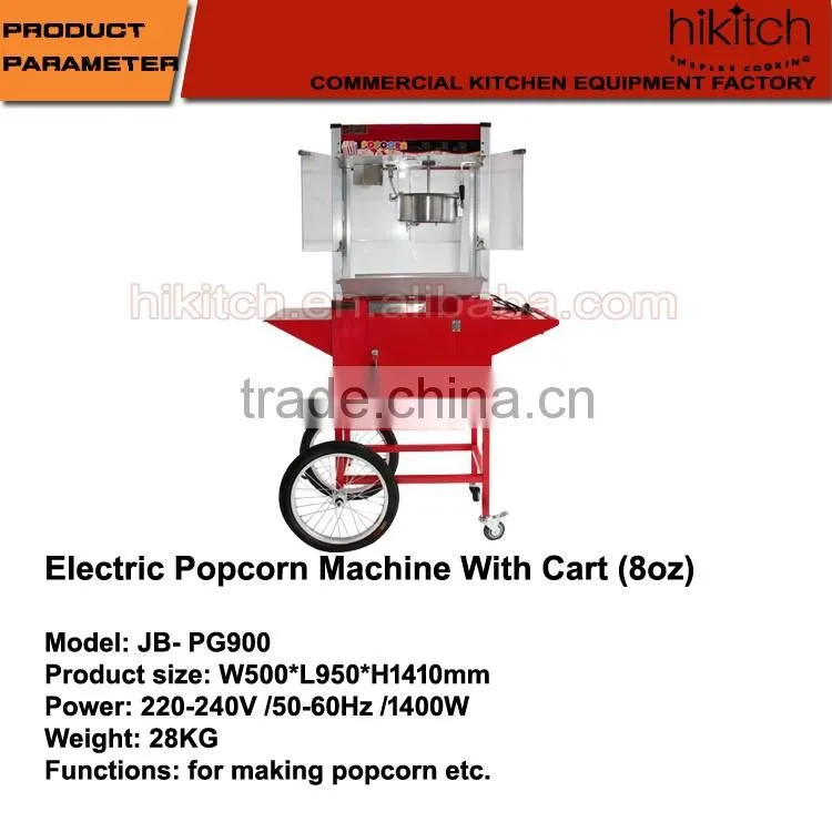 Vending equipment electric commercial 8oz wheel popcorn maker