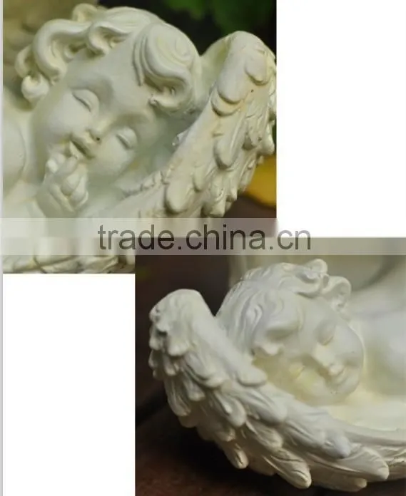 2014 new sleeping resin angel figurine