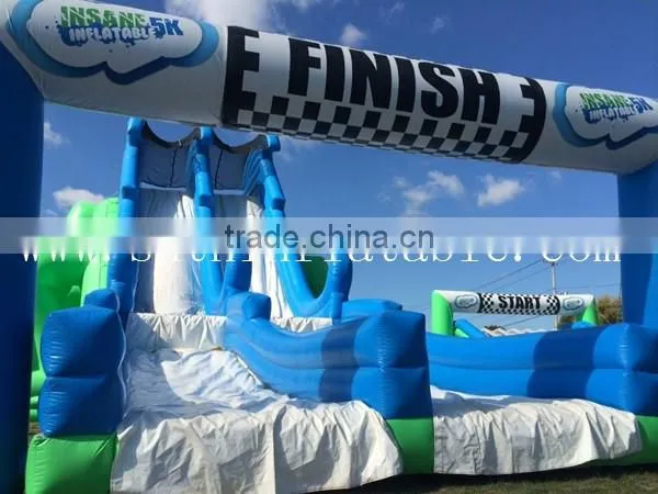 2015 The amazing Insane Inflatable 5K slide / inflatable insane 5K run