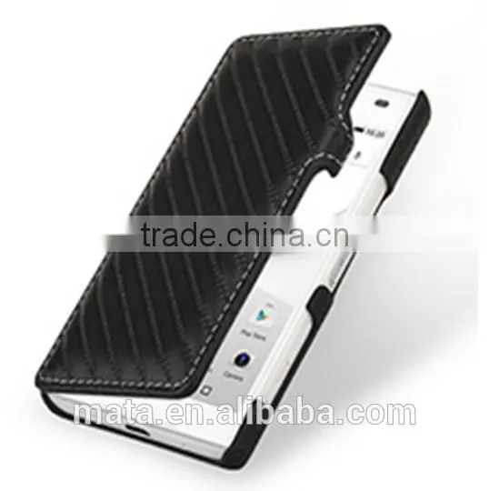 Genuine Cow Leather Case For Business Men For Sony Xperia Z5