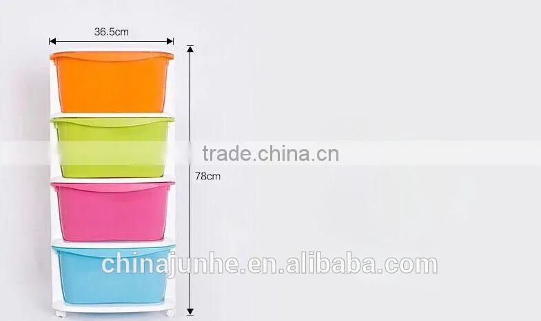 Drawer type durable storage box plastic