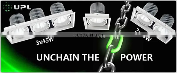High quality aluminum material,anodic oxidation treatmen,trecessed led cob grille light