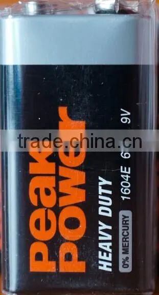 Heavy Duty 6F22 9v high power battery