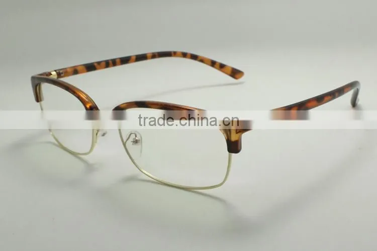 Plastic half frame glasses optical reading glasses